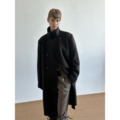 COLN秋冬怎么能缺少常青大衣呢多种穿法50羊毛双排扣立领大衣