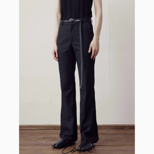 来说双buff叠满于是腿长显瘦从此稳赢 裤 COLN对于高腰喇叭修身 西装