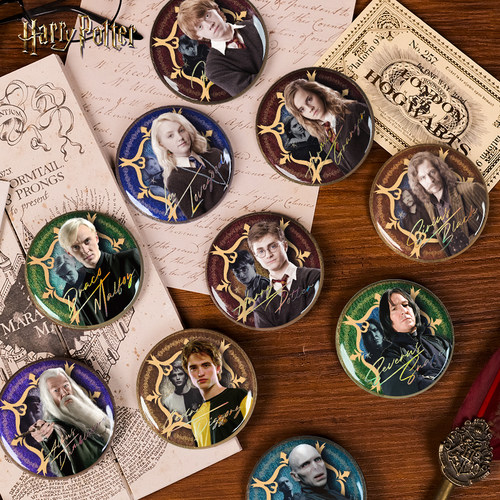 哈利波特周边时光系列马口铁徽章