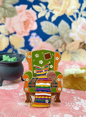 哈利波特同人周边 madunicorn太太徽章Molly Chair莫丽椅子可移动