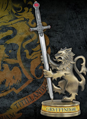 哈利波特周边格兰芬多宝剑拆信刀狮子底座摆件未开刃noble瑕疵