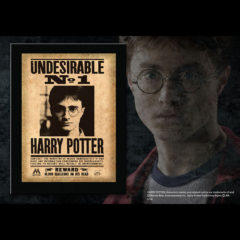 哈利波特周边 通缉令木质摆件头号人物海报挂画hp民宿装修装饰品