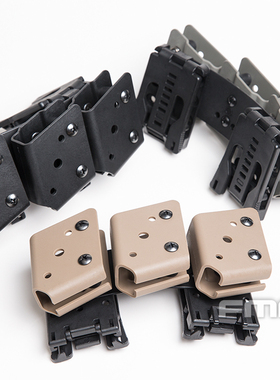 FMA IPSC竞技快拨盒 通用型三联弹夹套 9MM腰带战术挂载器 TB1331