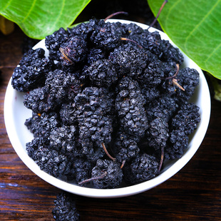 桑葚干新疆桑葚新鲜黑桑椹茶黑桑葚干不特级500g桑基干泡水桑椹干