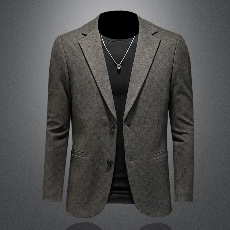 秋季羊毛混纺单西装男士外贸跨境高级感外套韩版修身西服商务休闲