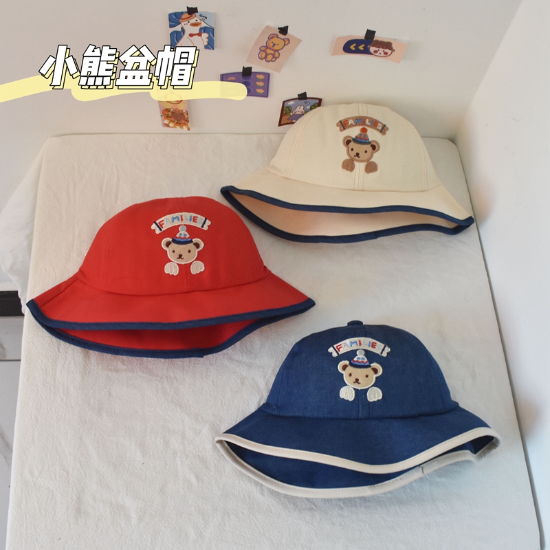 宝宝帽子可爱小熊儿童春夏