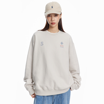 STRIIS象限交织刺绣圆领卫衣