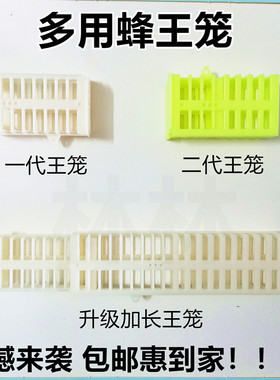 蜜蜂王笼 多功能塑料中蜂意蜂囚王笼 养蜂工具蜂王产卵控制器包邮