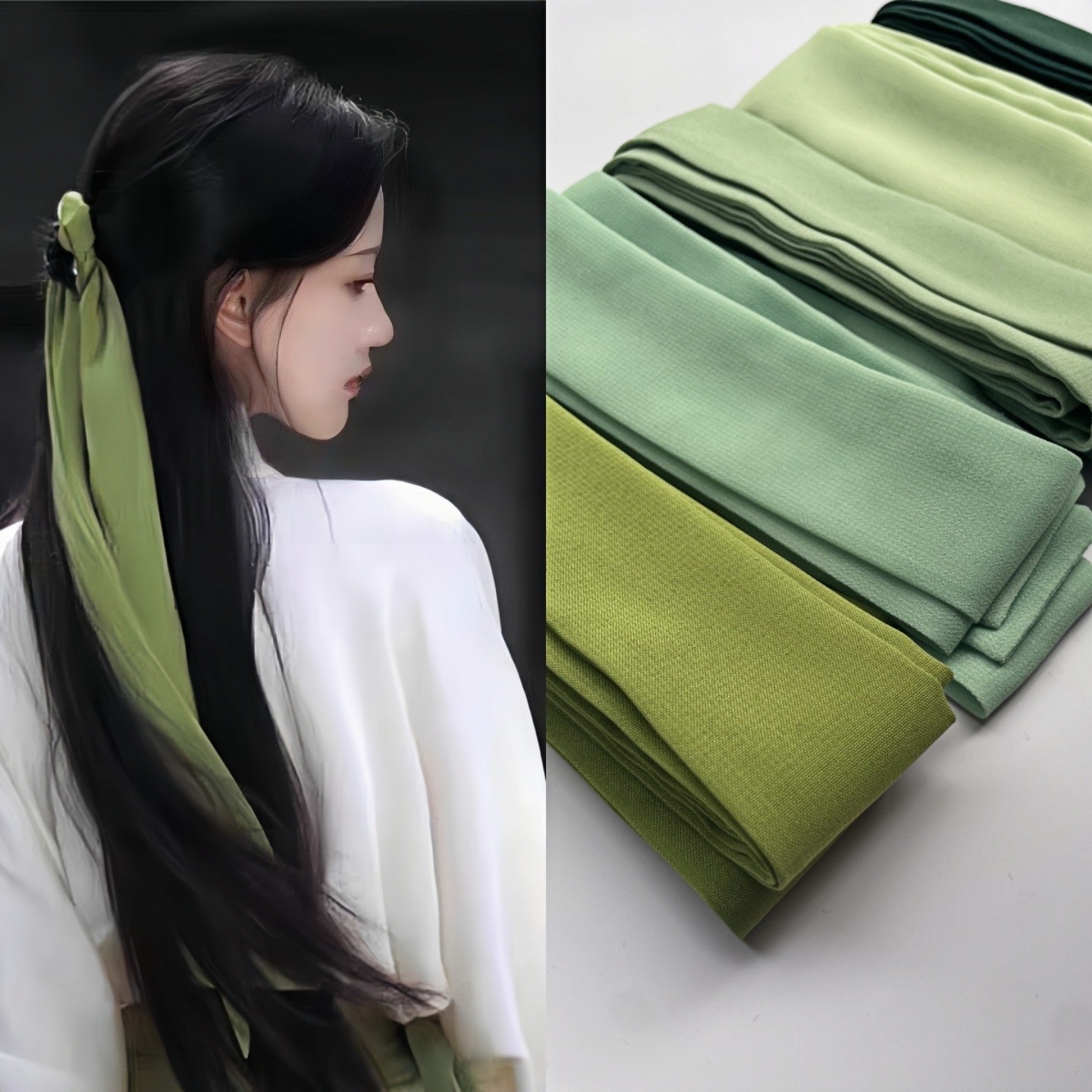 国风绿色雪纺发带百搭古装头饰雪纺飘带古风束发纯色汉服绿色腰带,模玩/动漫/周边/娃圈三坑/桌游,古风/国风配饰,淘宝优惠券,粉丝福利购,淘宝优惠卷