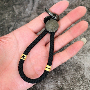 字母转运珠一缕青丝钥匙扣高档纯手工汽车情侣情人节礼物易绳手作