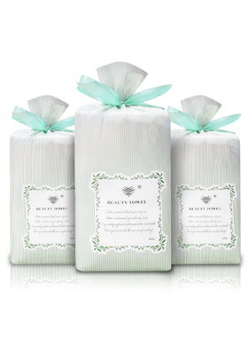 4包加厚款一次性洗脸巾加大美容毛巾森系洁面美人巾beauty towel