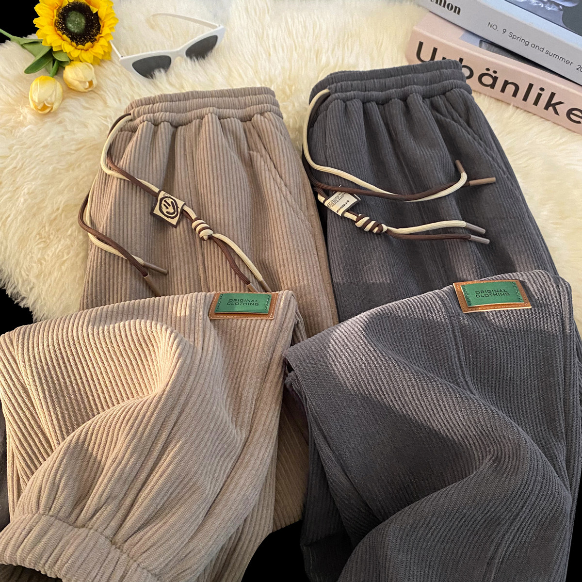 改薄2025春装新款立体剪裁男士休闲裤百搭束脚裤K6698-P45，男装休闲裤，电商A006