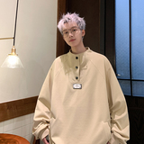 现货美式复古上衣男高街潮牌ins宽松休闲百搭套头衫卫衣W9906-P45，男装卫衣，电商A006