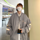 2025秋装针织面料时尚印花男士夹克外套棒球服JK836-P80，男装夹克，电商A006