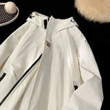 现货防水防风美式冲锋衣外套宽松大码男士连帽工装夹克JK988-P75，男装夹克，电商A006