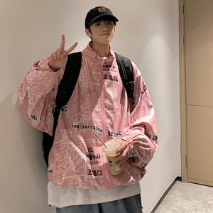 2025春装新款时尚印花男士立领夹克上衣外套 JK927-P60 控88图片