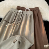 2025春装新款立体剪裁男士休闲裤时尚贴标束脚裤K6695-P45，男装休闲裤，电商A006