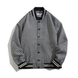 2025春装新款情侣夹克男士休闲针织外套棒球服JK832-P75，男装夹克，电商A006