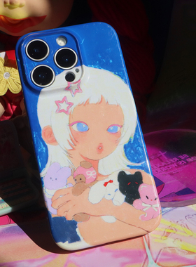 PlayGir古早风复古千禧可爱适用iPhone16proMax手机壳苹果15p甜美14少女心13菲林亮面11磨砂imd全包安卓定制