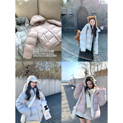小暖包连帽短款羽绒服