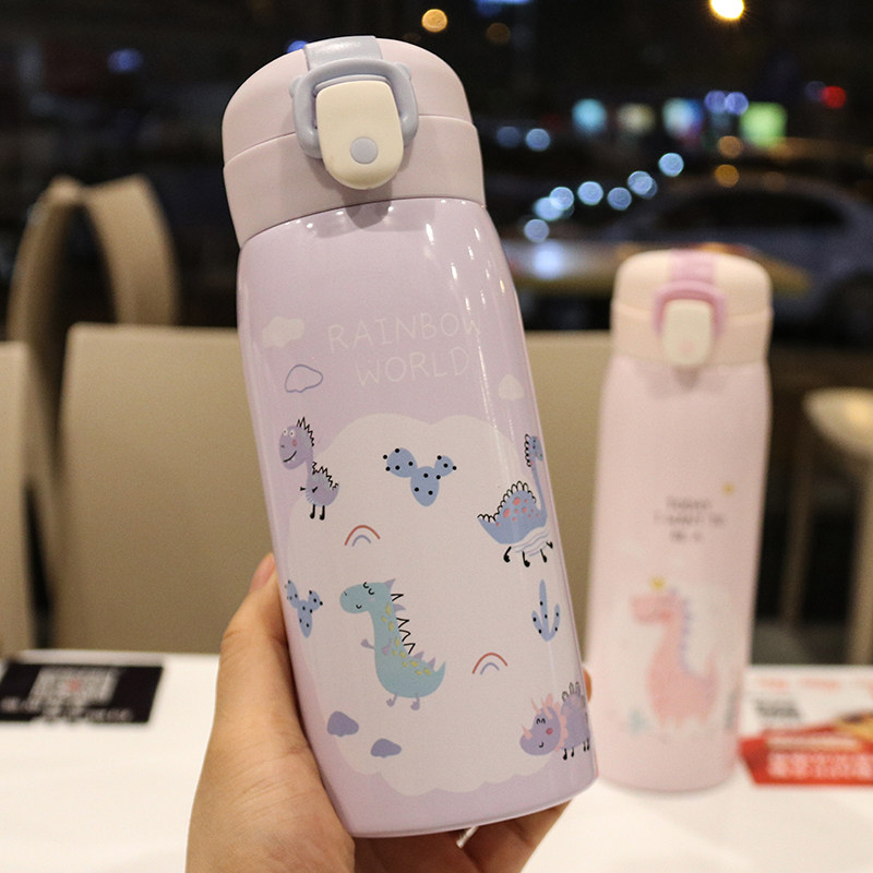 情侣便携小恐龙网红不锈钢保温杯