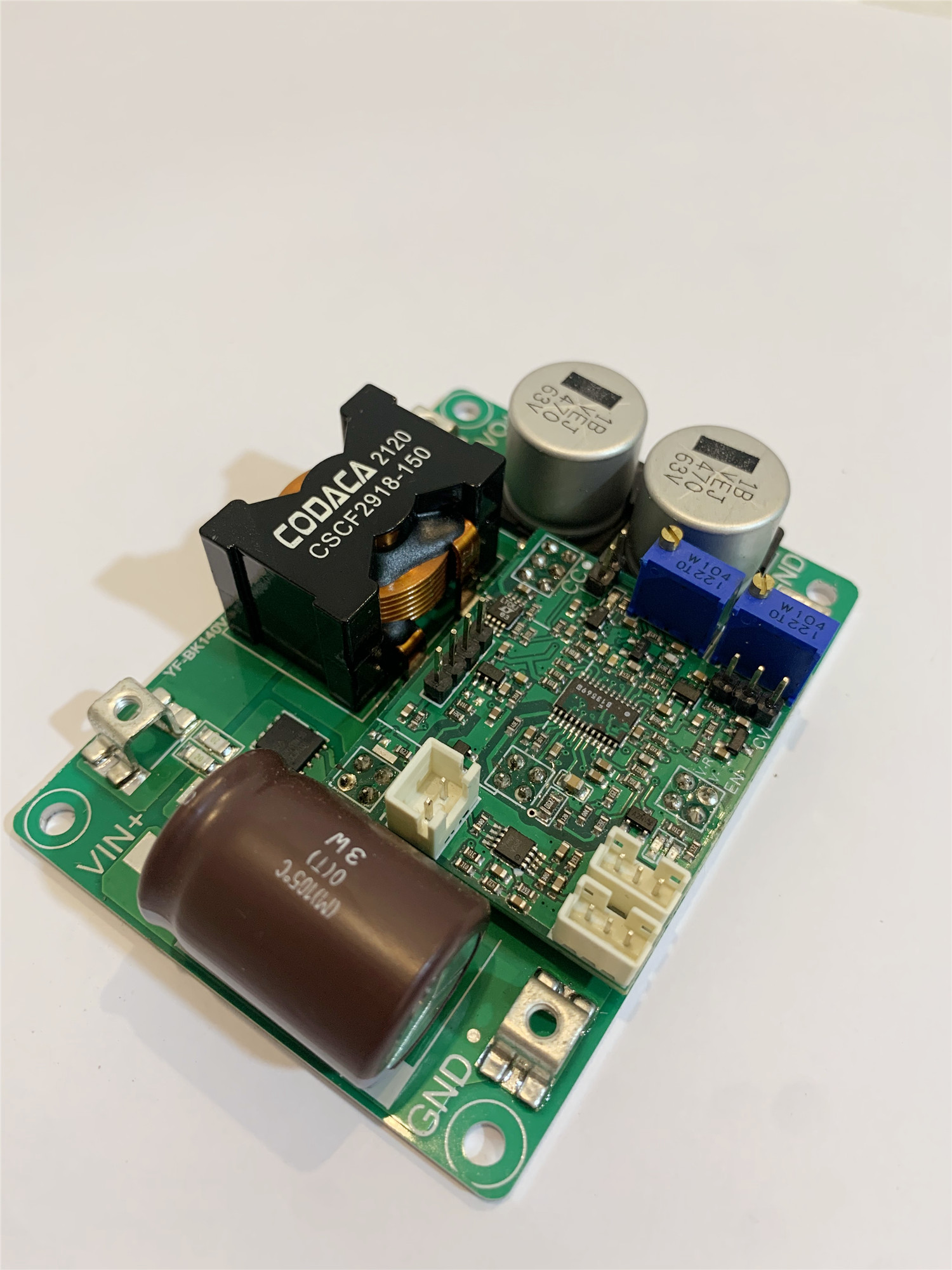 High voltage 140V input DC-DC step-down power supply Output 5V-55V 8A-15A Synchronous rectification Aluminum substrate