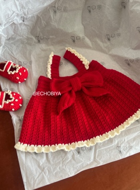 ECHOBIYA/hansmade手工纯羊毛编织公主裙/费时勿催