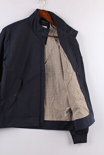 瑕疵清仓春秋E家大码 通勤纯色全拉链夹克基础外套 男装