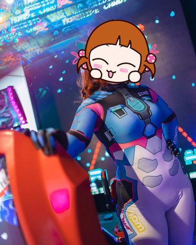 万圣节女款成人儿童守望先锋dva Cosplay连体紧身衣服zentai