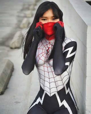 成人儿童女款蒙面蛛丝蜘蛛侠连体紧身衣Spiderman Cosplay服