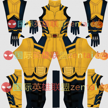 成人男款漫威死侍3金刚狼超级英雄Cosplay Zentai连体紧身衣