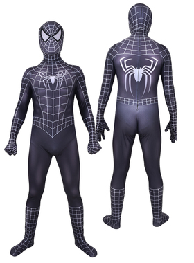 成人儿童男款毒液Raimi Spider Cosplay黑色雷米蜘蛛侠连体紧身衣