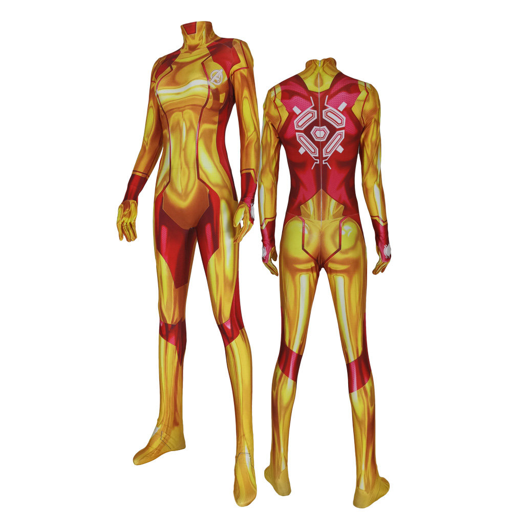 成人儿童银河战士连体紧身衣萨姆斯·艾仁Cosplay Samus Aran