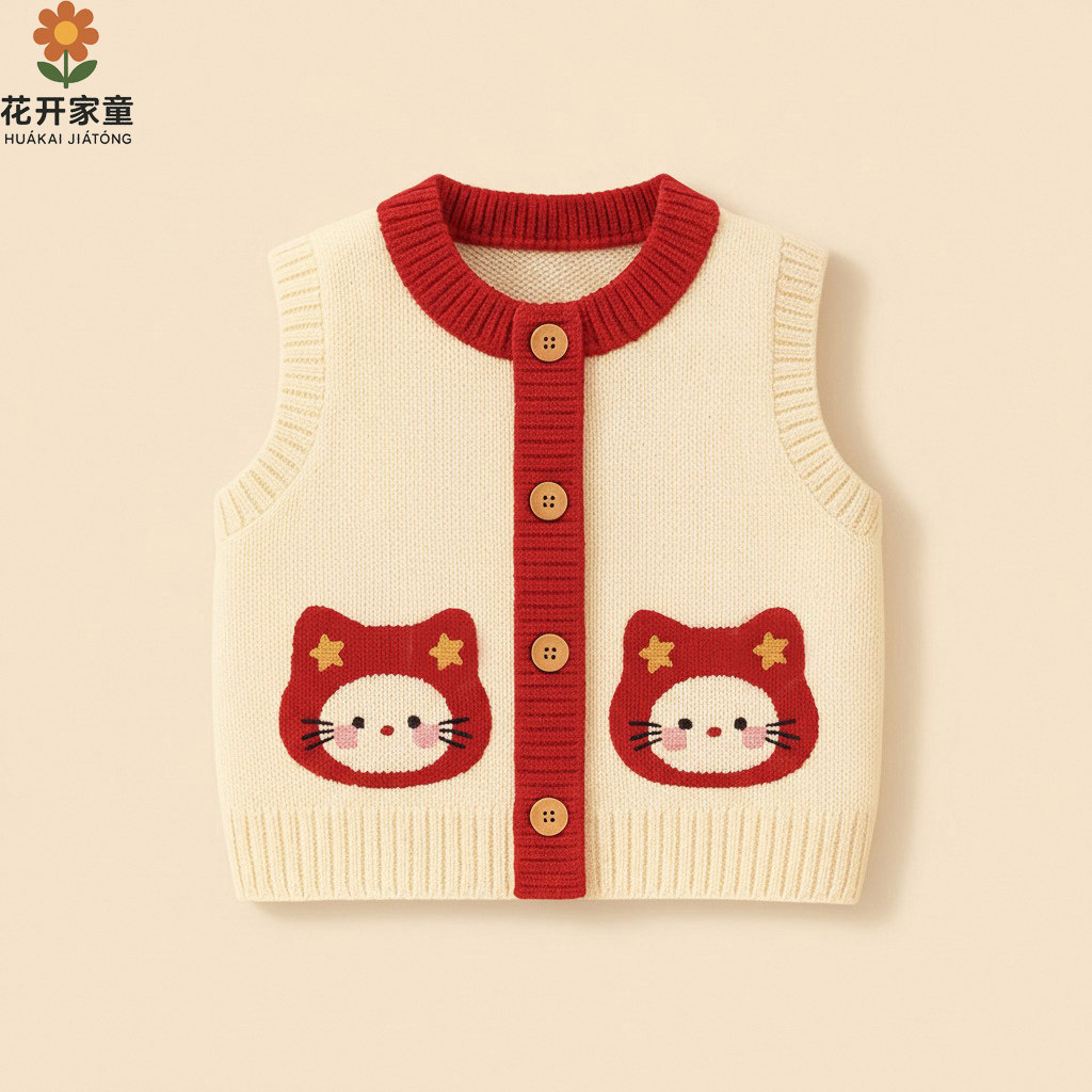 保暖宝宝女童毛衣马甲