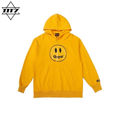 市面最顶版drew连帽卫衣笑脸帽衫