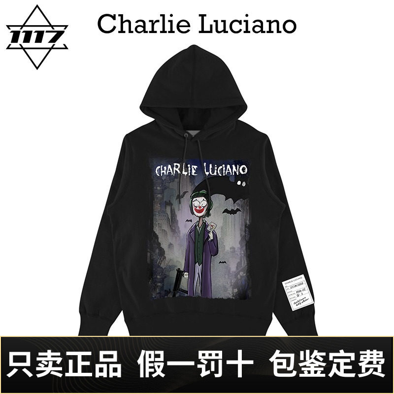 Charlie Luciano小丑cl暗黑童话男女情侣潮牌圆领上衣卫衣帽衫