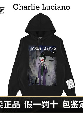 Charlie Luciano小丑cl暗黑童话男女情侣潮牌圆领上衣卫衣帽衫