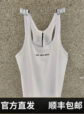 顺丰包邮SMFK not for sale背心象牙白运动背心吊带