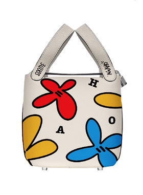 限量发售Sofitte x Agaho艺术家联名高端手绘系列花朵形象水桶包