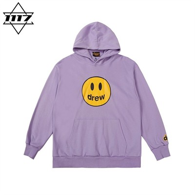 市面最顶版drew连帽卫衣笑脸帽衫