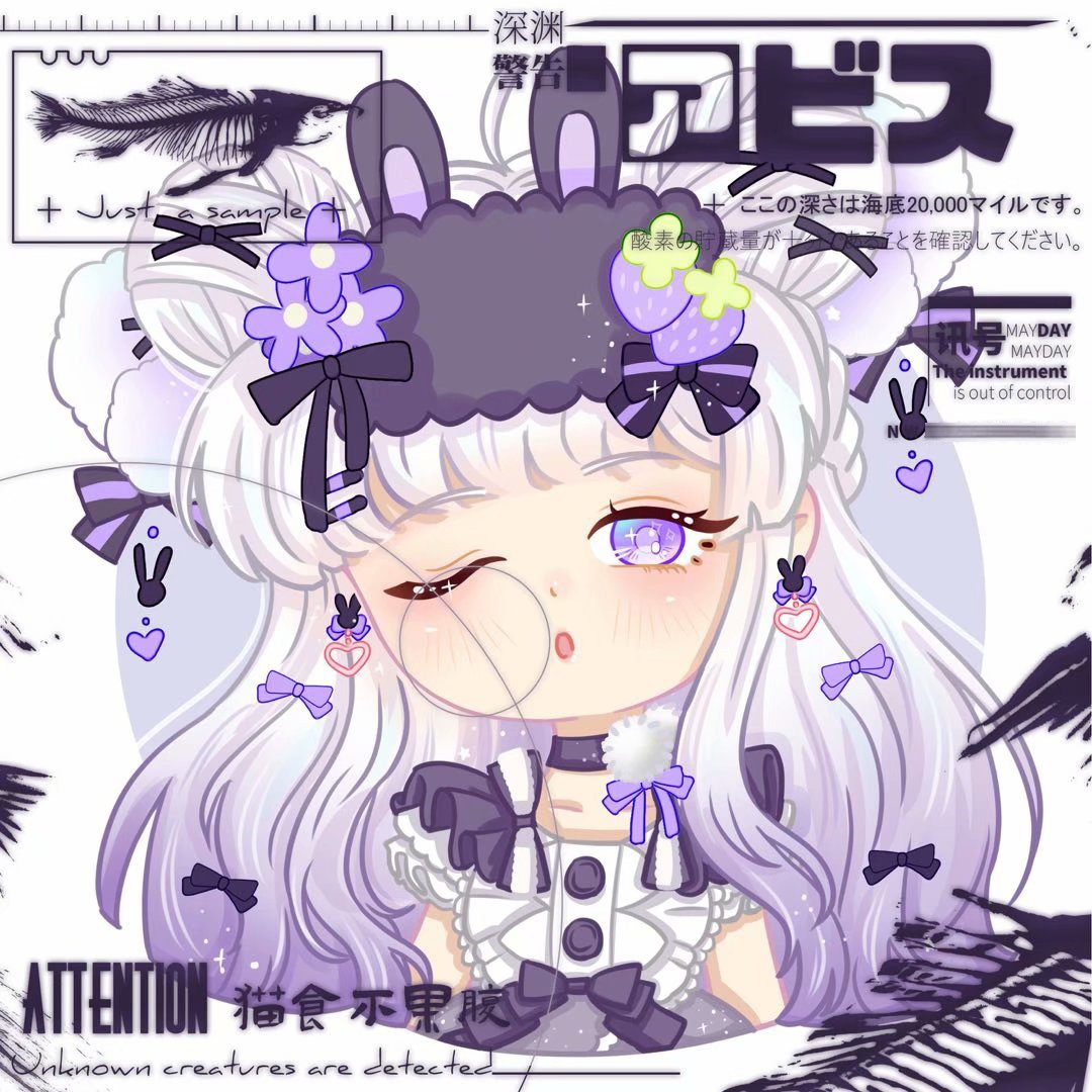 原创oc定制手绘卡通游戏同人设自设头像漫画定制王者约稿q版情侣