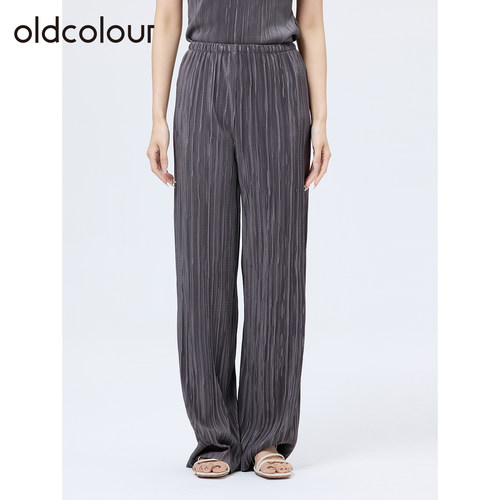 oldcolour欧珂夏季气质简约日常通勤百搭直筒休闲长裤女SA