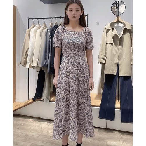 碎花碎花*夏季新品方领