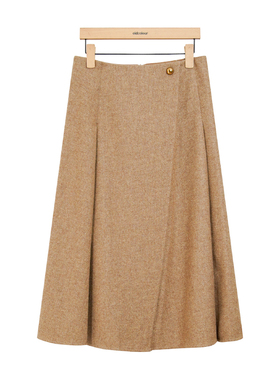 oldcolour新款冬季复古简约时尚气质百搭感半身裙女P450601A1999