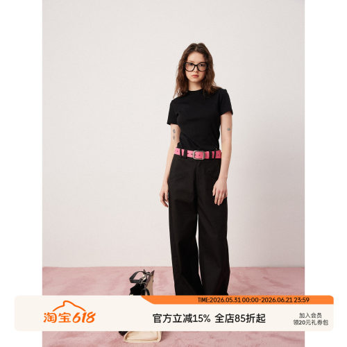 SEEKSIMPLE双斜口袋休闲裤
