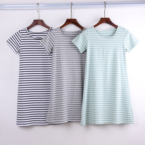 莫代尔大码半袖休闲风外穿家居服