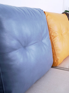 科技布沙发靠包长方形床头靠垫大靠背大号床上靠背垫靠枕沙发抱枕