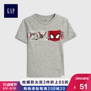 Áo thun trẻ em Gap Baby Boy Spider-Man Cotton 471916 E Avengers Series Áo ngắn tay trẻ em - Áo thun