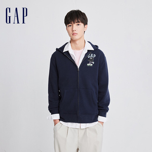 【GAP x JEREMY VILLE联名】男女同款抓绒连帽卫衣情侣装841317