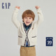 Gap婴儿男幼童春秋潮流学院风洋气针织开衫 儿童装 舒适活力毛衣
